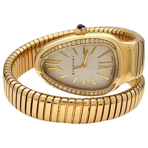 bvlgari gold serpenti watch